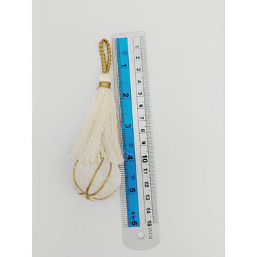 Beige and Gold Pumpkin Tassels, Latkan, Indian Tassels